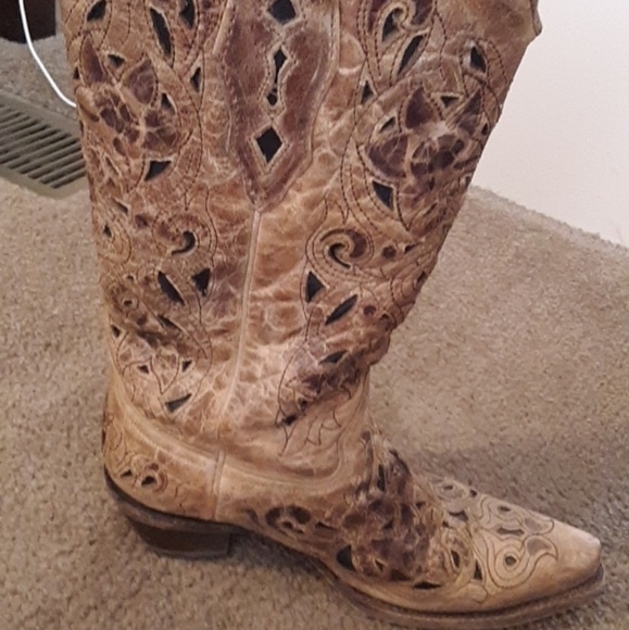 corral python inlay western boots
